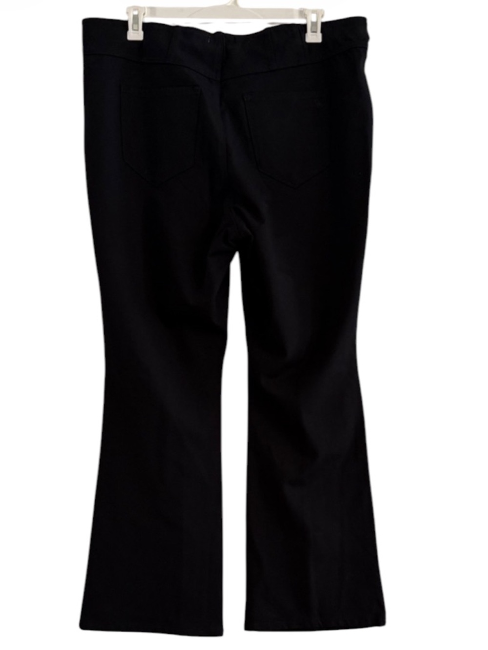 Jessica Simpson Black Ponte Knit Elastic Waist Flare Pants Size 20